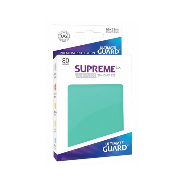 Ultimate Guard 80 pochettes Supreme UX Sleeves taille standard Turquoise