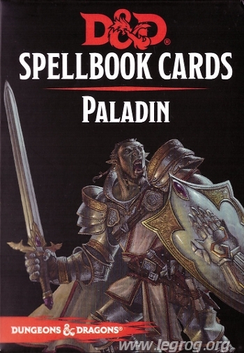 D&D 5 : CARTES DE SORTS PALADIN