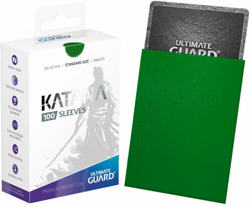 Ultimate Guard 100 pochettes Katana Sleeves taille standard Vert