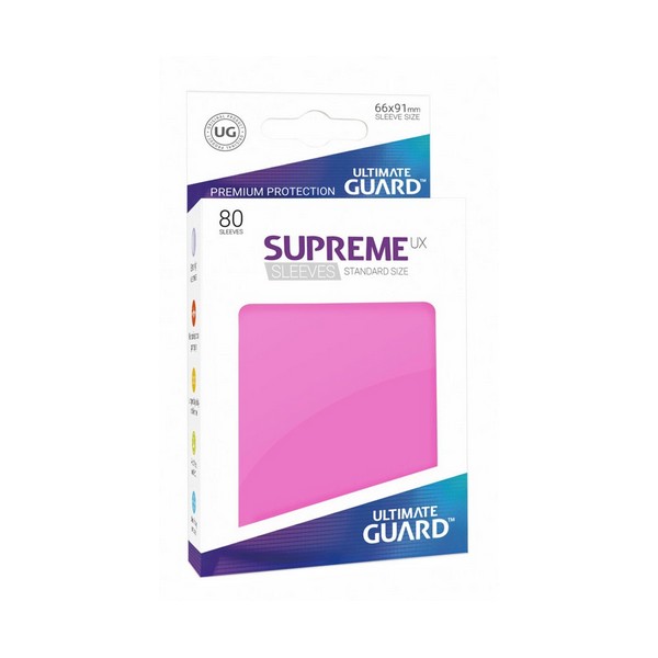 Ultimate Guard 80 pochettes Supreme UX Sleeves taille standard Rose