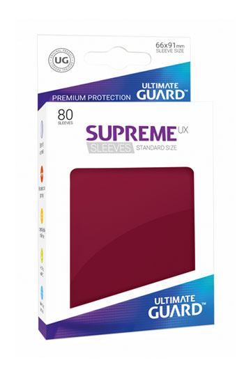 Ultimate Guard 80 pochettes Supreme UX Sleeves taille standard Bourgogne