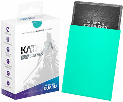 Ultimate Guard 100 pochettes Katana Sleeves taille standard Turquoise