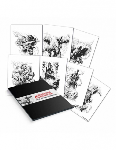 Dungeons & Dragons set 7 lithographies 36 x 28 cm