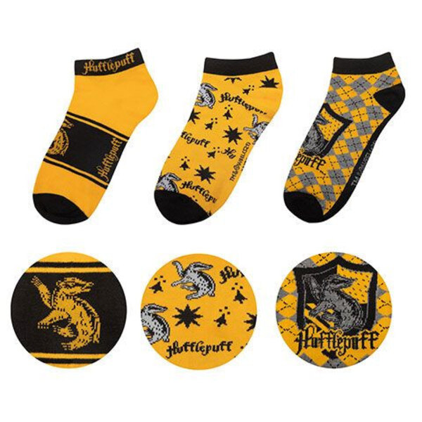 Harry Potter pack 3 paires de socquettes Hufflepuff