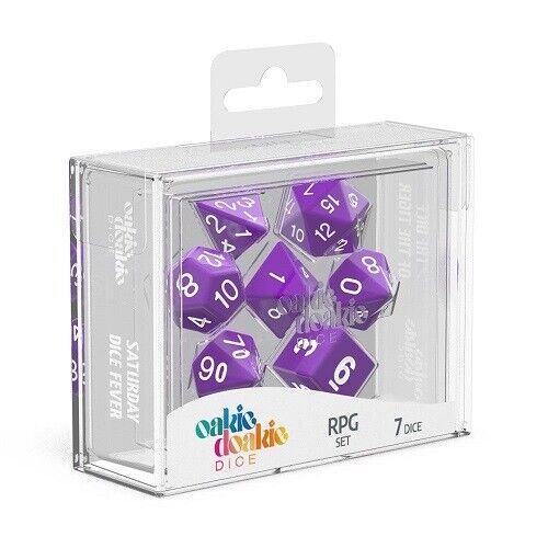 Oakie Doakie Dice dés RPG-Set Solid - Violet (7)