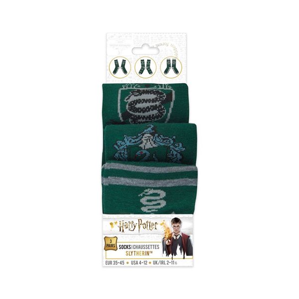 Harry Potter pack 3 paires de chaussettes Slytherin