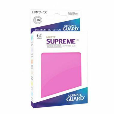 Ultimate Guard 60 pochettes Supreme UX Sleeves format japonais Rose Mat