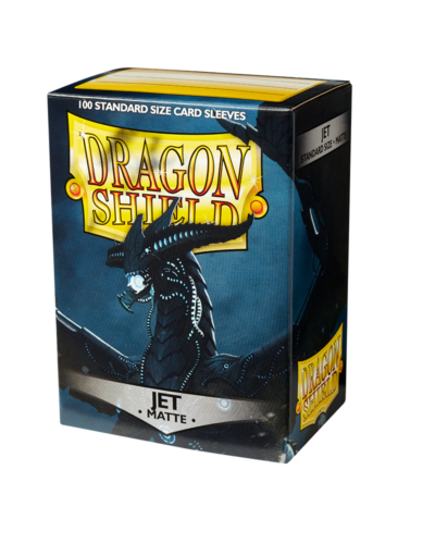 100 SLEEVES DRAGON SHIELD : JET