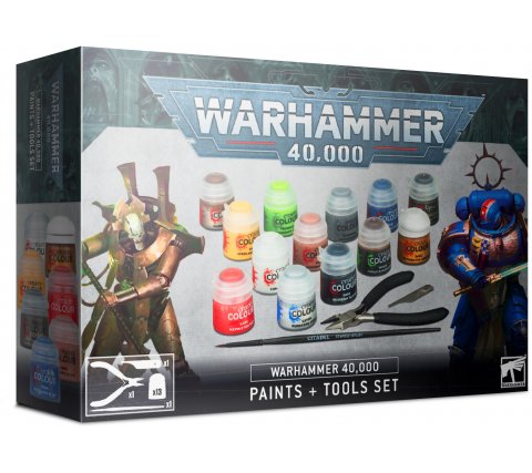 Warhammer 40000 – Paints + Tools Set