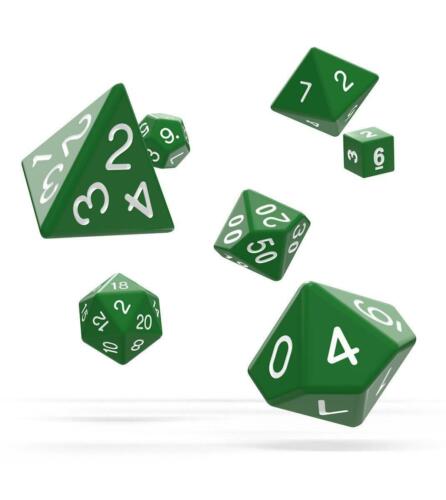 Oakie Doakie Dice dés RPG-Set Solid - Vert (7)