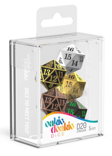 Oakie Doakie Dice dés RPG-Set Solid - Blanc (7)