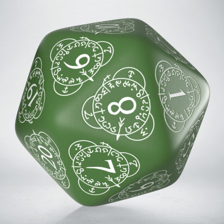 QWORKSHOP - D20 LEVEL COUNTER - Green/White