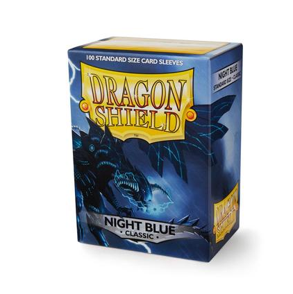 100 SLEEVES DRAGON SHIELD : CLASSIC NIGHT BLUE