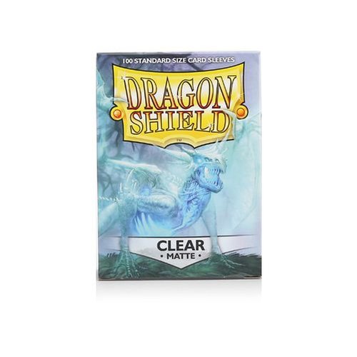 100 SLEEVES DRAGON SHIELD : Clear matte