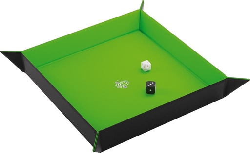 GG : MAGNETIC DICE TRAY SQUARE BLACK/GREEN