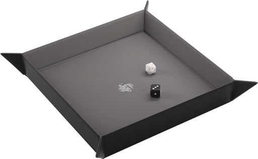 GG : MAGNETIC DICE TRAY SQUARE BLACK/GREY