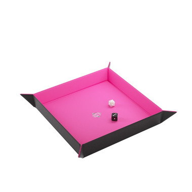 GG : MAGNETIC DICE TRAY SQUARE BLACK/PINK