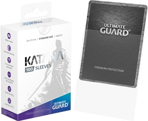 Ultimate Guard 100 pochettes Katana Sleeves taille standard Transparent