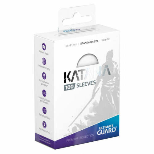Ultimate Guard 100 pochettes Katana Sleeves taille standard Blanc