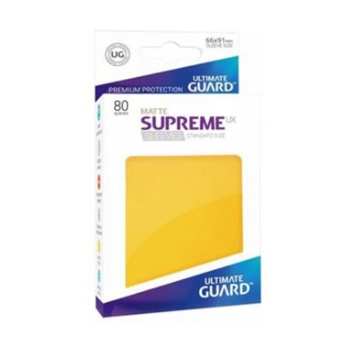 Ultimate Guard 80 pochettes Supreme UX Sleeves taille standard Jaune Mat