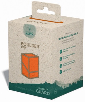 Ultimate Guard Return To Earth Boulder Deck Case 100+ taille standard Orange
