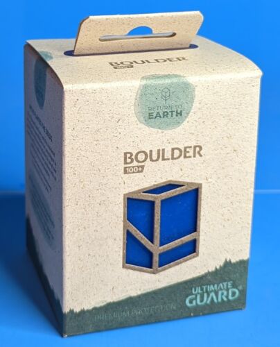 Ultimate Guard Return To Earth Boulder Deck Case 100+ taille standard Bleu