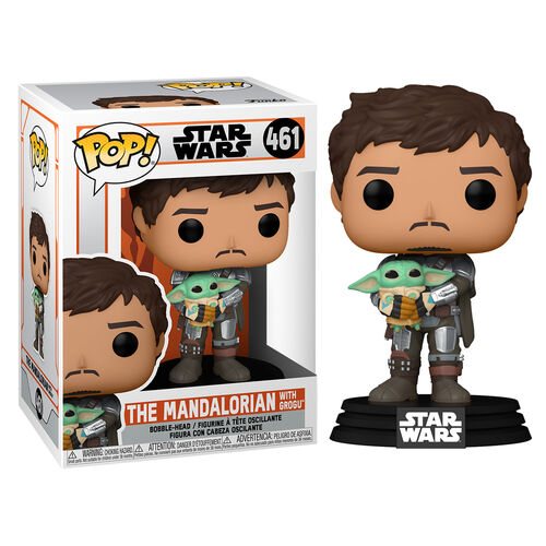 Star Wars The Mandalorian POP! TV Vinyl Figurine The Mandalorian & Grogu 9 cm