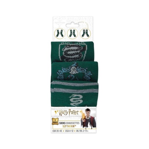 Harry Potter pack 3 paires de chaussettes Slytherin