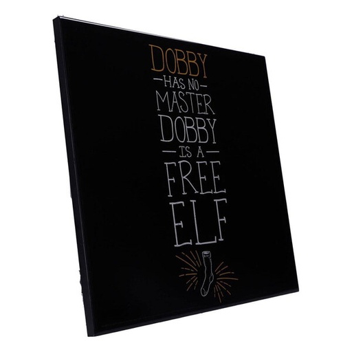 Harry Potter décoration murale Crystal Clear Picture Dobby is a Free Elf 32 x 32 cm