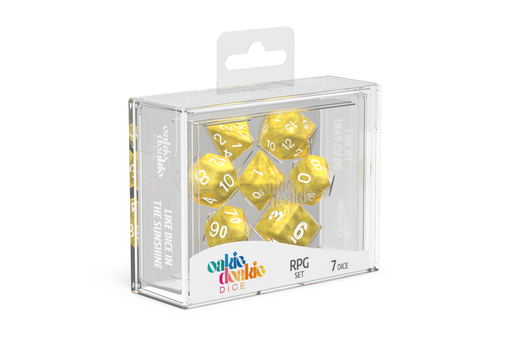 Oakie Doakie Dice dés RPG-Set Marble - Jaune (7)