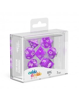 Oakie Doakie Dice dés RPG-Set Translucent - Violet (7)