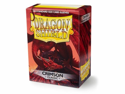 100 SLEEVES DRAGON SHIELD : CLASSIC CRIMSON