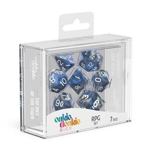 Oakie Doakie Dice dés RPG-Set Gemidice - Liquid Steel (7)