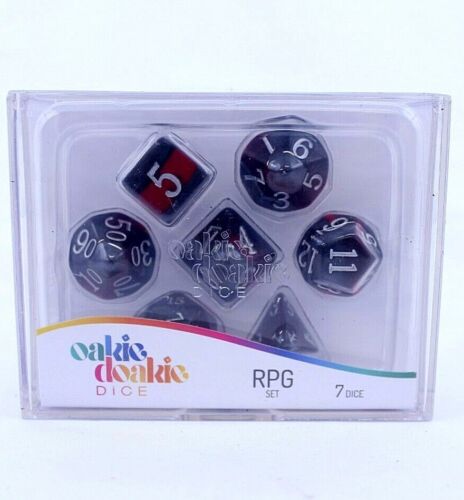 Oakie Doakie Dice dés RPG-Set Enclave - Ruby (7)